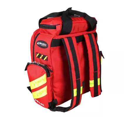 Bolsa primeros auxilios PEARL SEC1583 roja mochila emergencia