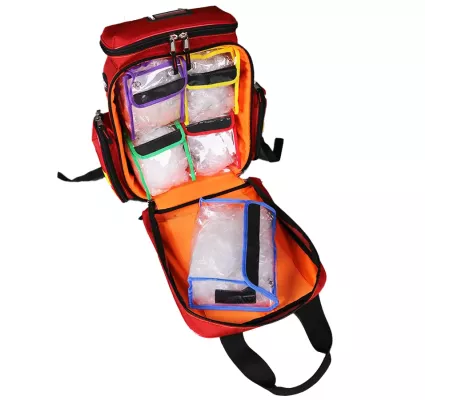 Bolsa primeros auxilios PEARL SEC1583 roja mochila emergencia