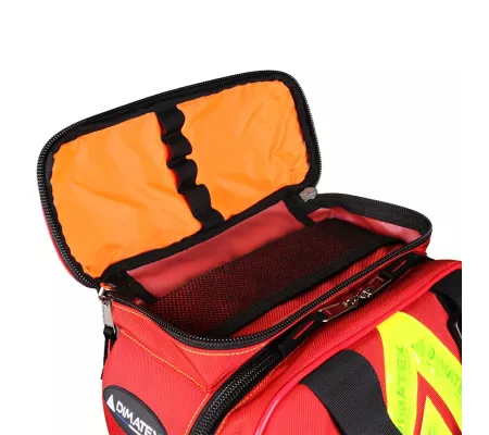 Bolsa primeros auxilios PEARL SEC1583 roja mochila emergencia