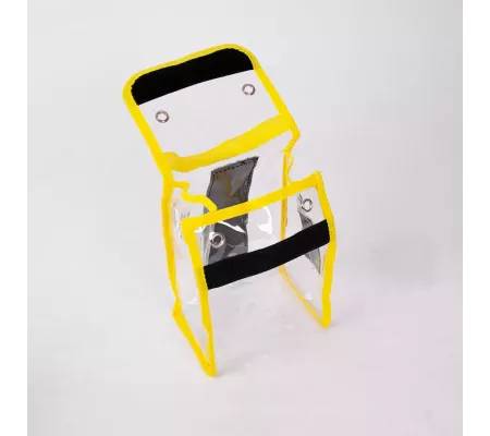 Pochette CRISTAL S Jaune | Nylon 420D, PU, Velcro