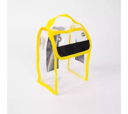Pochette CRISTAL S Jaune | Nylon 420D, PU, Velcro