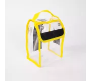 Pochette CRISTAL S Jaune | Nylon 420D, PU, Velcro