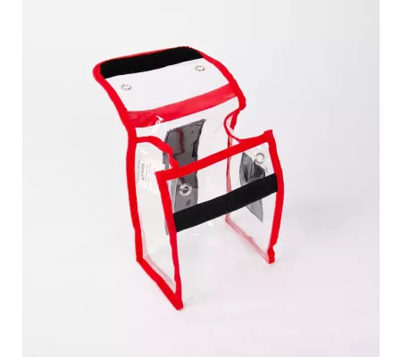 Pochette CRISTAL S Rouge | Nylon 420D, PU, Velcro
