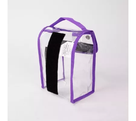 Pochette CRISTAL S Violeta | Nylon 420D, PU, Velcro