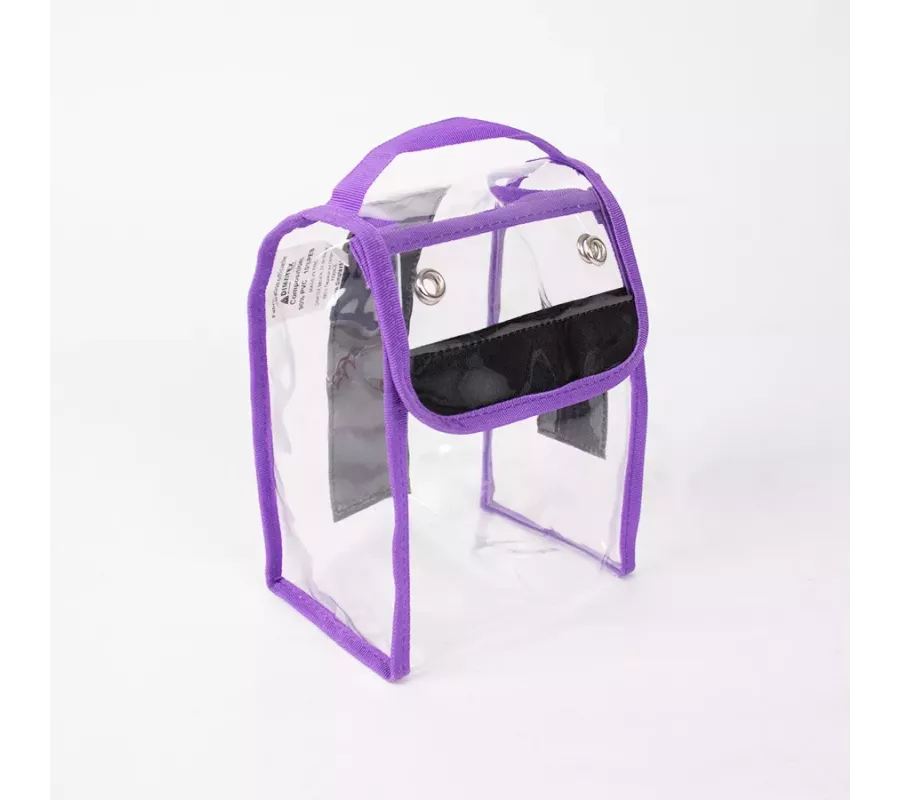 Pochette CRISTAL S Violeta | Nylon 420D, PU, Velcro