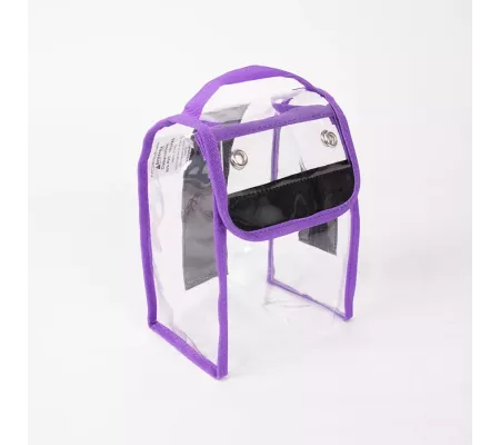 Pochette CRISTAL S Violeta | Nylon 420D, PU, Velcro