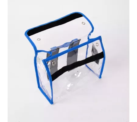 Bolsa CRISTAL M Azul | Bolsa de Nylon Resistente con Velcro