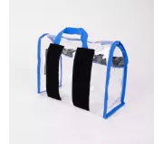 Bolsa CRISTAL M Azul | Bolsa de Nylon Resistente con Velcro