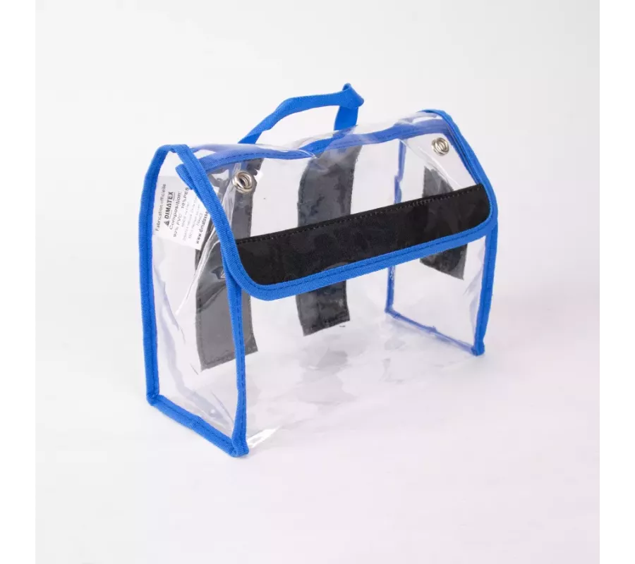 Bolsa CRISTAL M Azul | Bolsa de Nylon Resistente con Velcro