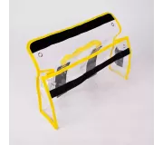 Bolsa de seguridad CRISTAL L Amarilla | Nylon 420D con Velcro