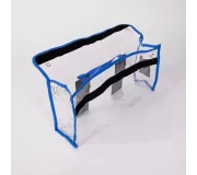 Bolsa de seguridad CRISTAL L Azul | Nylon 420D con Velcro