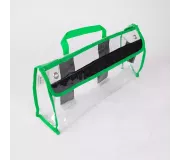 Bolsa de seguridad CRISTAL L Verde | Nylon 420D con Velcro