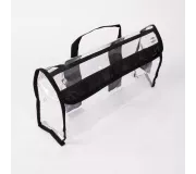 Bolsa de seguridad CRISTAL L Negra | Nylon 420D con Velcro