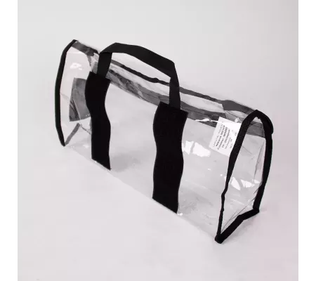 Bolsa de seguridad CRISTAL L Negra | Nylon 420D con Velcro