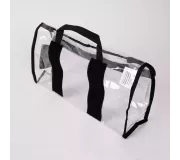Bolsa de seguridad CRISTAL L Negra | Nylon 420D con Velcro