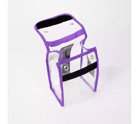 Bolsa de seguridad CRISTAL S Violeta | Nylon 420D con Velcro