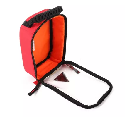 Bolsa RACK S Roja | Anti-impactos con bolsillo transparente