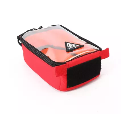 Bolsa RACK S Roja | Anti-impactos con bolsillo transparente