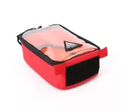 Bolsa RACK S Roja | Anti-impactos con bolsillo transparente