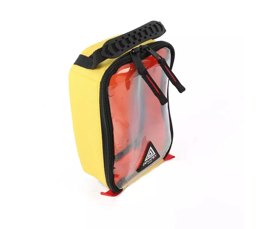 Bolsa RACK S Amarilla | Anti-impactos con bolsillo transparente