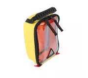 Bolsa RACK S Amarilla | Anti-impactos con bolsillo transparente