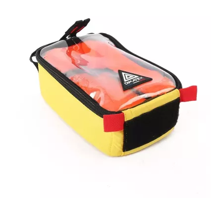 Bolsa RACK S Amarilla | Anti-impactos con bolsillo transparente
