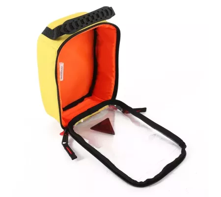 Bolsa RACK S Amarilla | Anti-impactos con bolsillo transparente