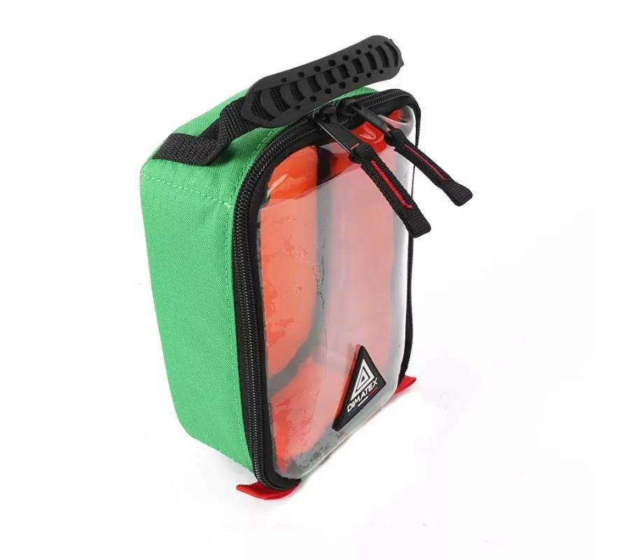 Bolsa RACK S Verde | Anti-impactos con bolsillo transparente