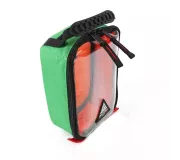 Bolsa RACK S Verde | Anti-impactos con bolsillo transparente