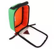 Bolsa RACK S Verde | Anti-impactos con bolsillo transparente