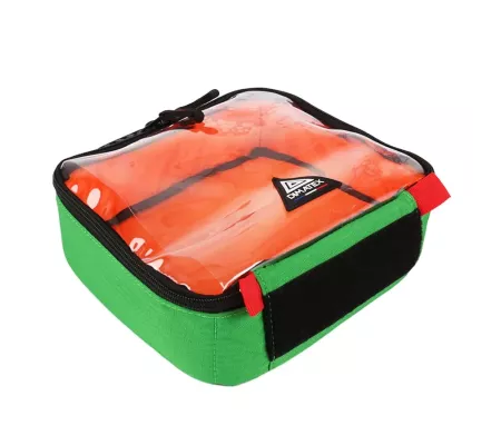Bolsa RACK M Verde | Anti-impactos con bolsillo transparente