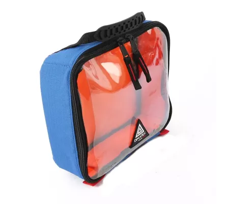 Bolsa RACK M Azul | Anti-impactos con bolsillo transparente
