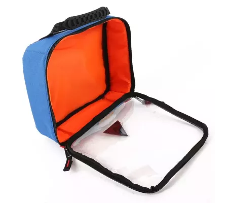 Bolsa RACK M Azul | Anti-impactos con bolsillo transparente