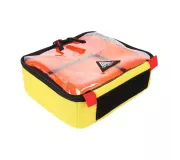 Bolsa RACK M Amarilla | Anti-impactos con bolsillo transparente