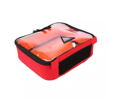 Bolsa RACK M Roja | Anti-impactos con bolsillo transparente