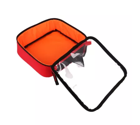 Bolsa RACK M Roja | Anti-impactos con bolsillo transparente
