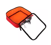 Bolsa RACK M Roja | Anti-impactos con bolsillo transparente