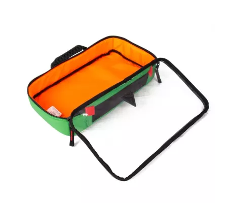 Bolsa RACK L Verde | Anti-impactos con bolsillo transparente