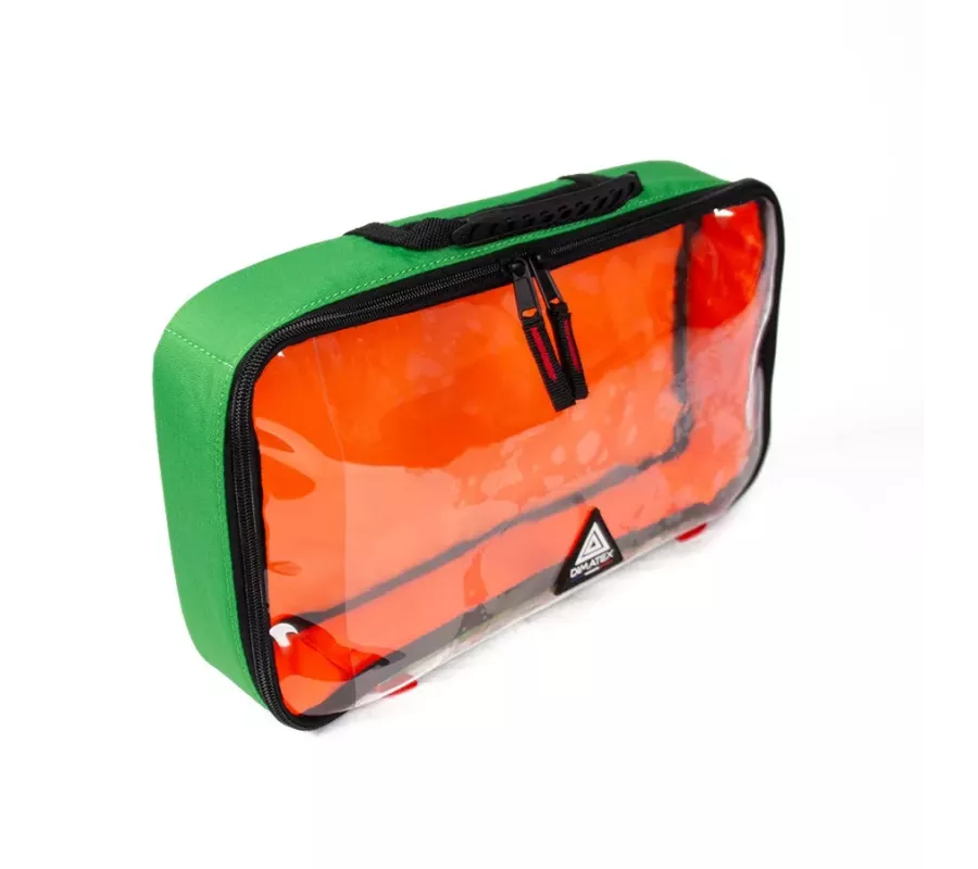 Bolsa RACK L Verde | Anti-impactos con bolsillo transparente