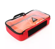 Bolsa RACK L Roja | Anti-impactos con bolsillo transparente