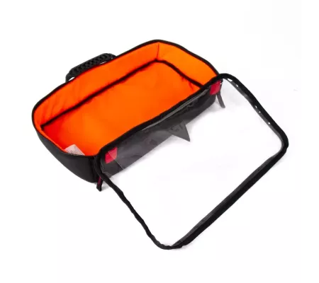 Bolsa RACK L Negra | Anti-impactos con bolsillo transparente