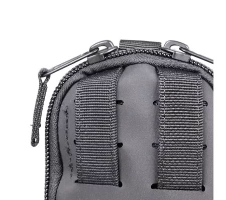 Bolsa de descarga SANDART Negra | Plegable con sistema MOLLE