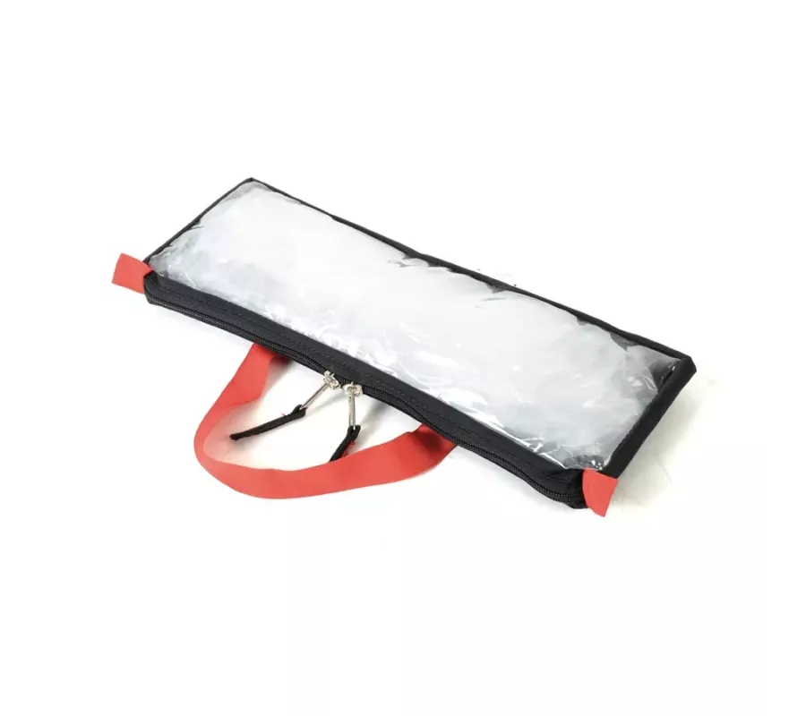 Bolsa OMAHA Negra | Transparente con velcro y cierre YKK