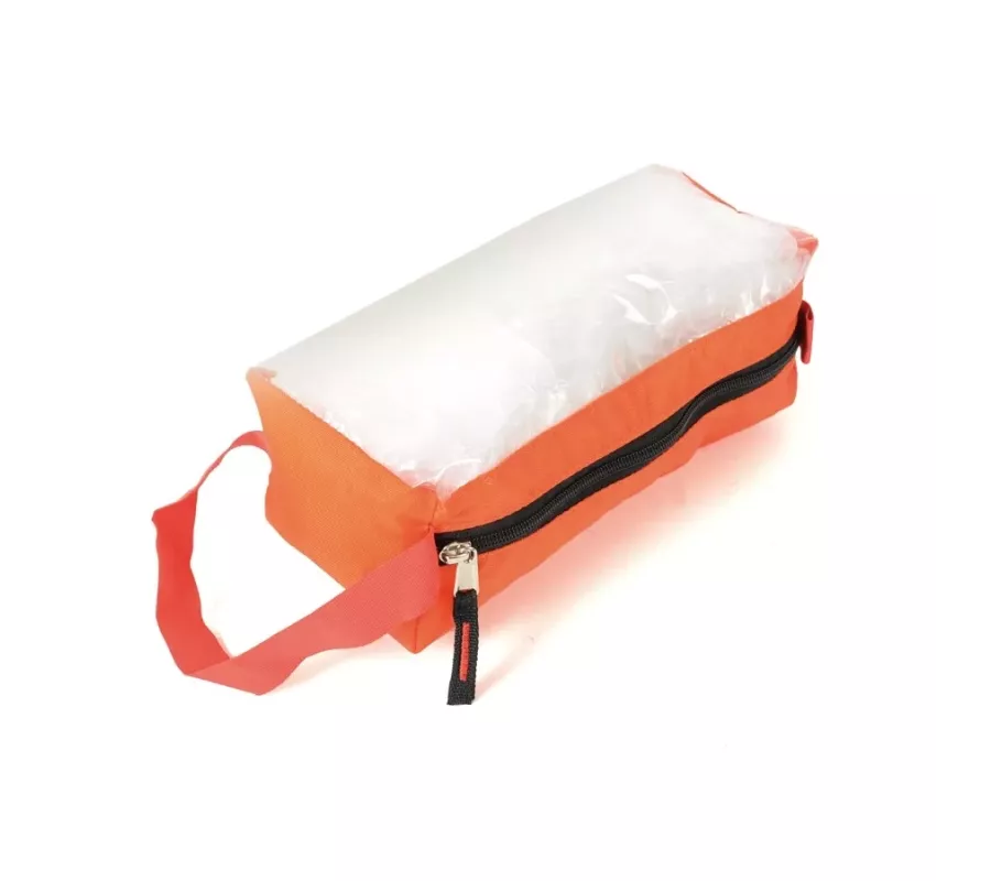 Bolsa UTAH Naranja | Transparente con cierre YKK y asa