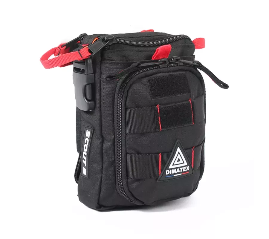 Bolsa de primeros auxilios SCOUT 3 Black Line | Compacta y resistente