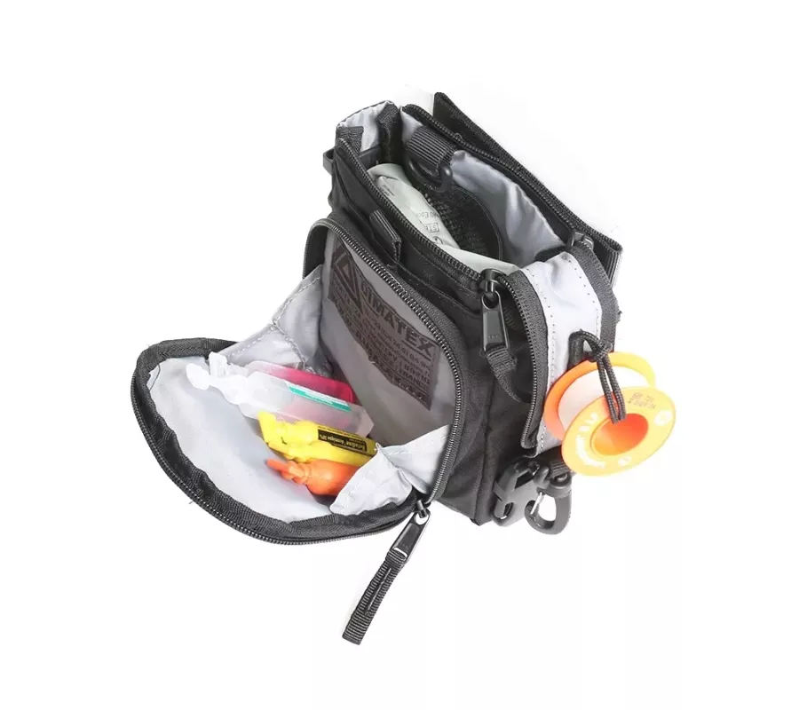 Bolsa de primeros auxilios SCOUT 3 Full Black | Compacta y resistente
