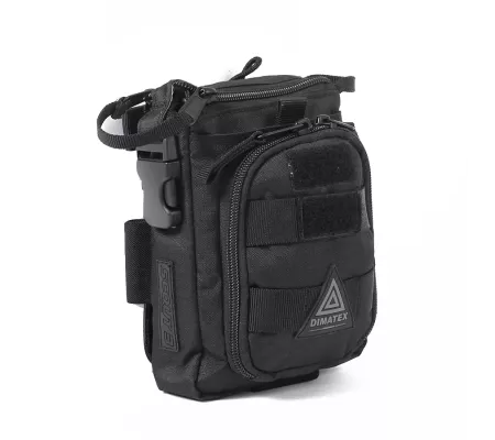 Bolsa de primeros auxilios SCOUT 3 Full Black | Compacta y resistente