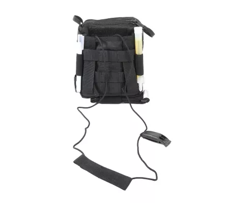 Bolsa de primeros auxilios SCOUT 3 Full Black | Compacta y resistente