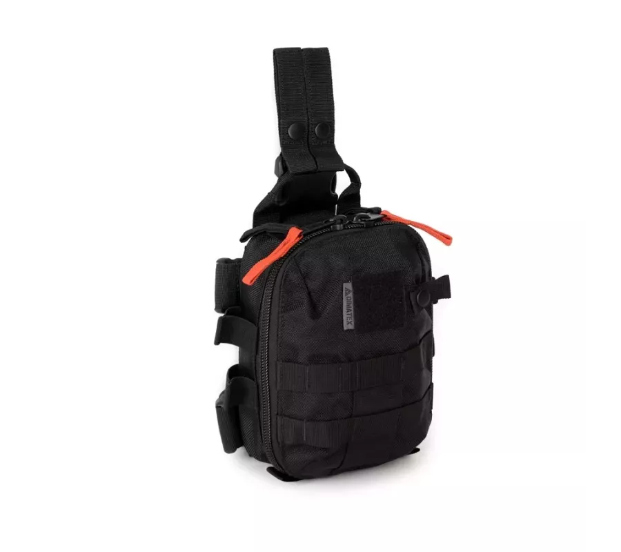 Botiquín de muslo BAGRAM 2 Full Black | Compacto y resistente