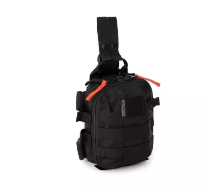 Botiquín de muslo BAGRAM 2 Full Black | Compacto y resistente